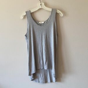 Elodie Light Gray High-Low Tank Top